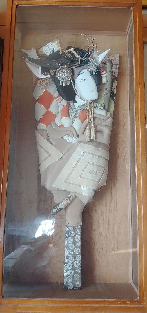 羽子板 大 ケース入り 年代物