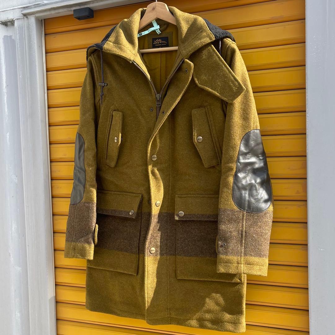 E*y様 美品☆LLビーンシグネチャー S ウールメルトンフーデットコート