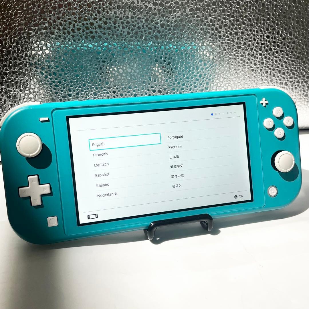 【液晶美品】Switch Lite ターコイズ スイッチライト 本体 動作良好