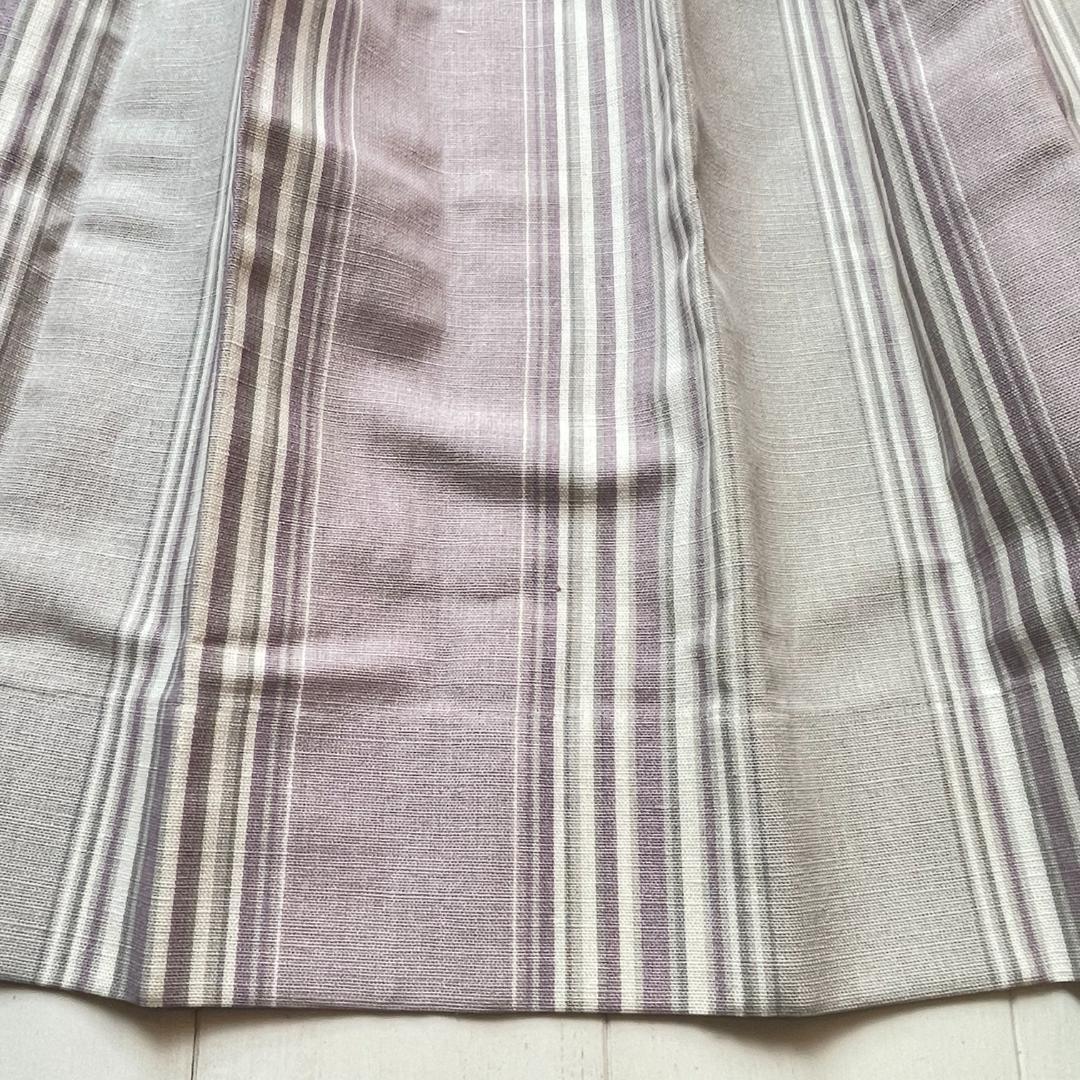 ローラアシュレイ★ストライプ 未使用カーテン 1枚 幅128×丈93㎝