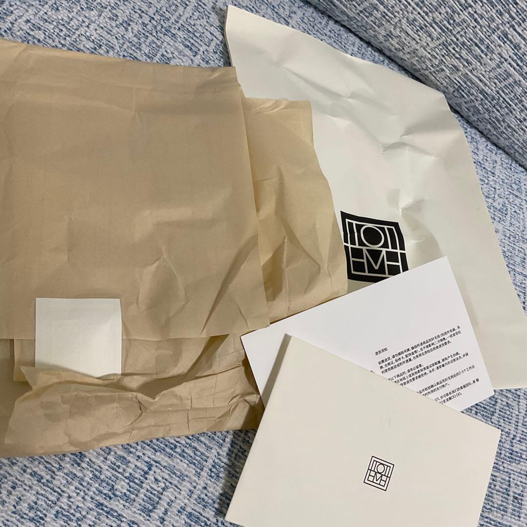 TOTEME バージンウール スカーフ ベージュミックス