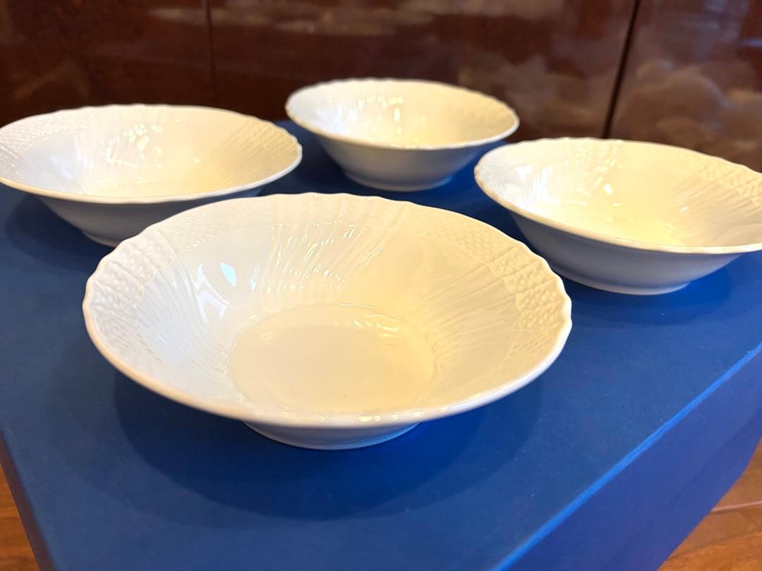 【箱付】リチャードジノリ　フルーツソーサー　サラダボウル　4枚セット