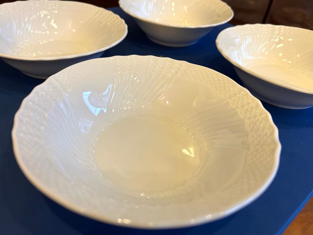 【箱付】リチャードジノリ　フルーツソーサー　サラダボウル　4枚セット