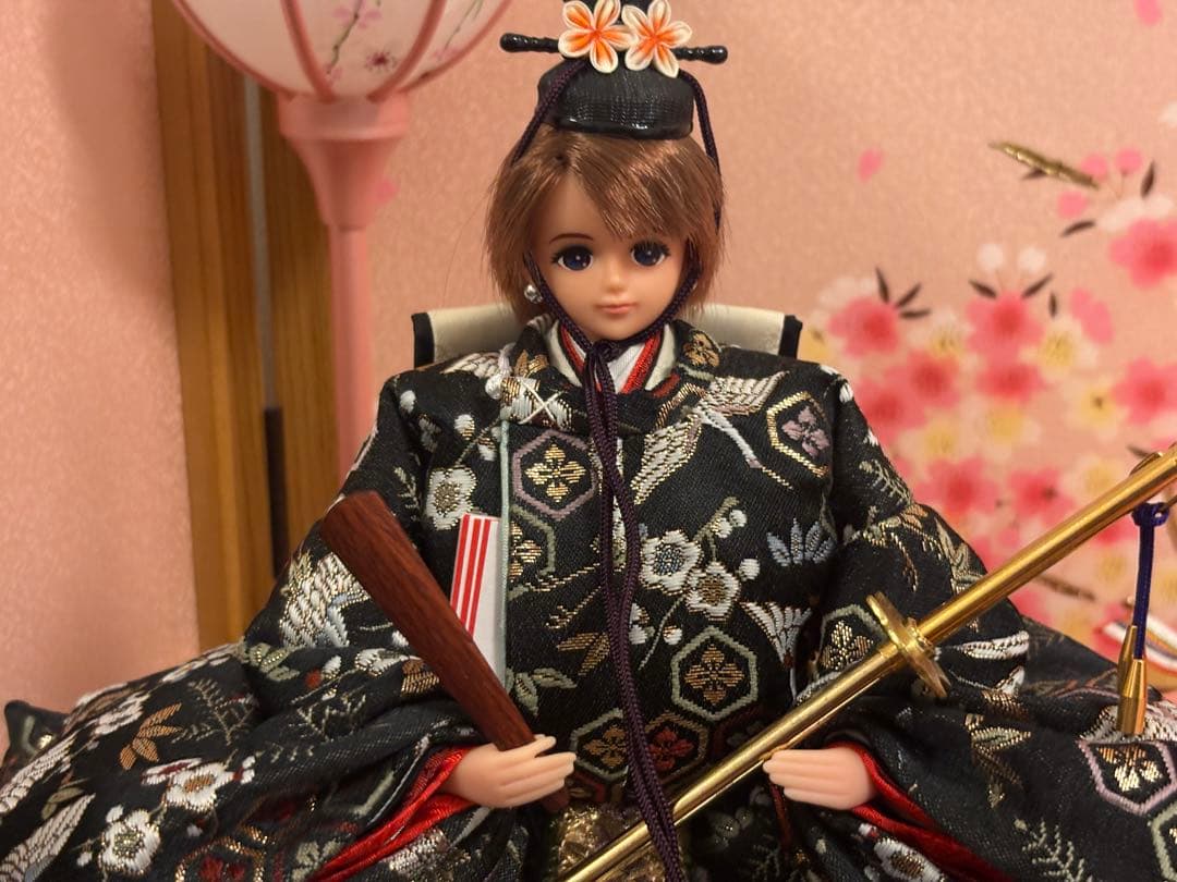 リカちゃん　ひな人形セット　親王飾り　久月