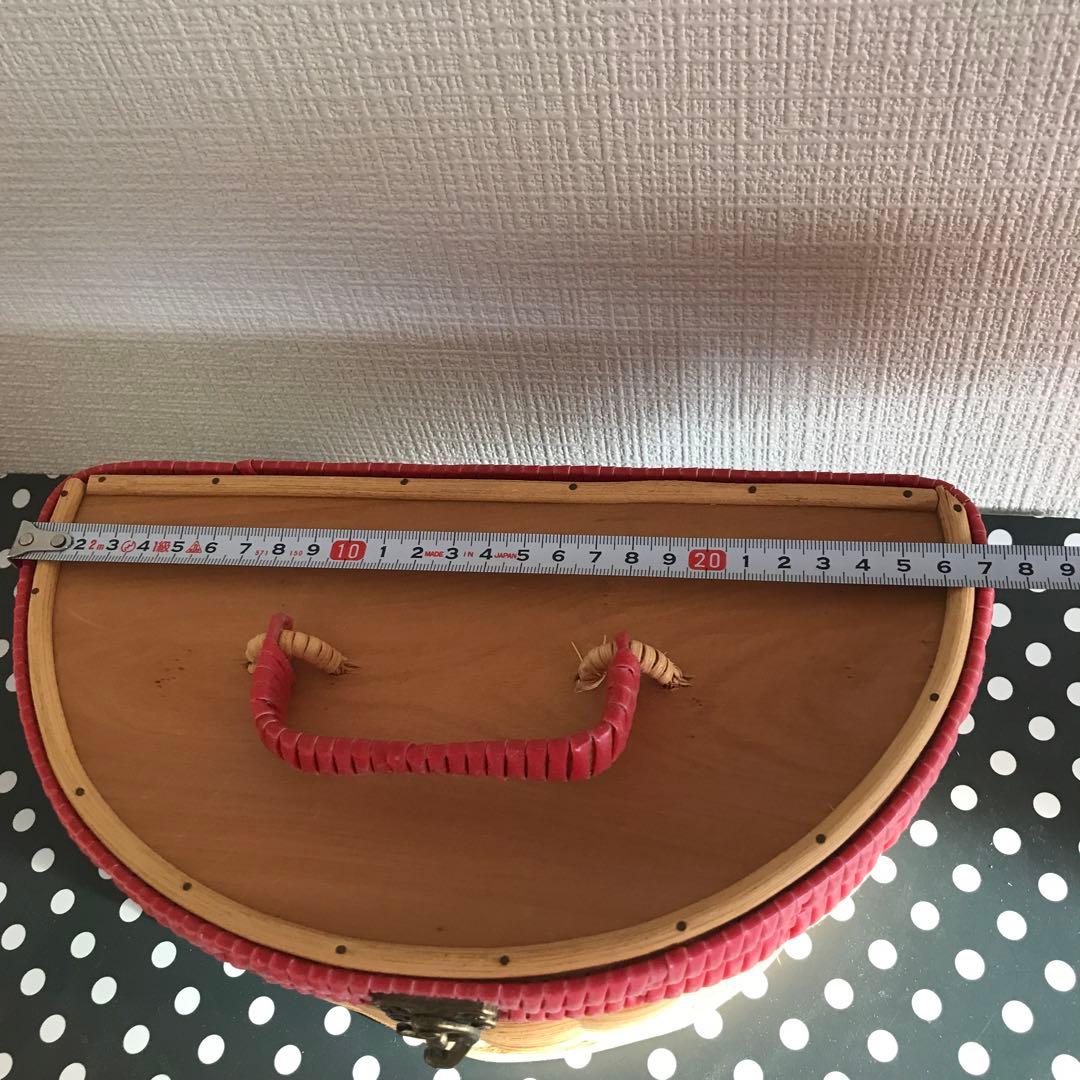 アンティーク　バスケット　かご　大小2個セット