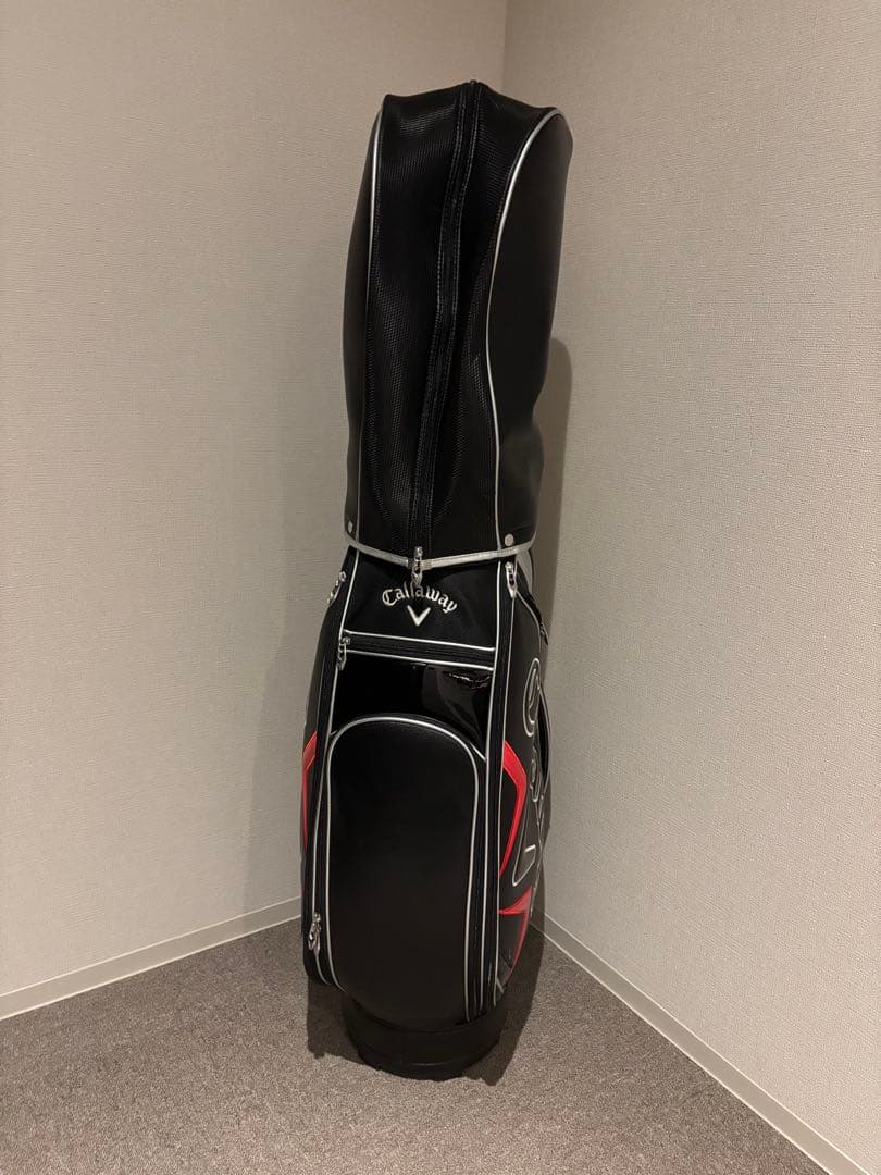 【ゴルフマン】Callaway X Hot キャディバッグ 黒/赤