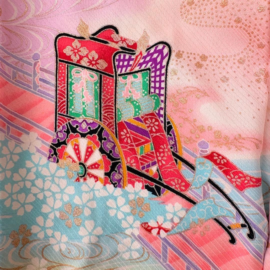 七五三 子供　着物　パステルカラー　３歳　５歳