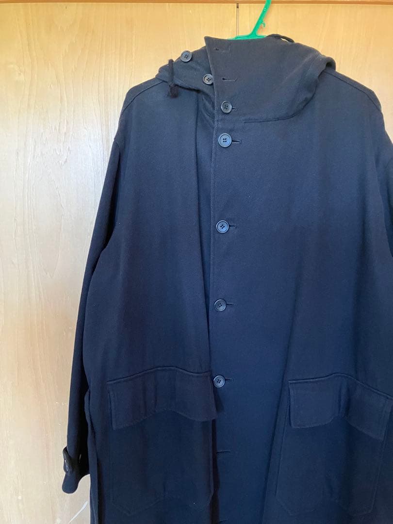 Y's for men ロングコート ブラック　フード