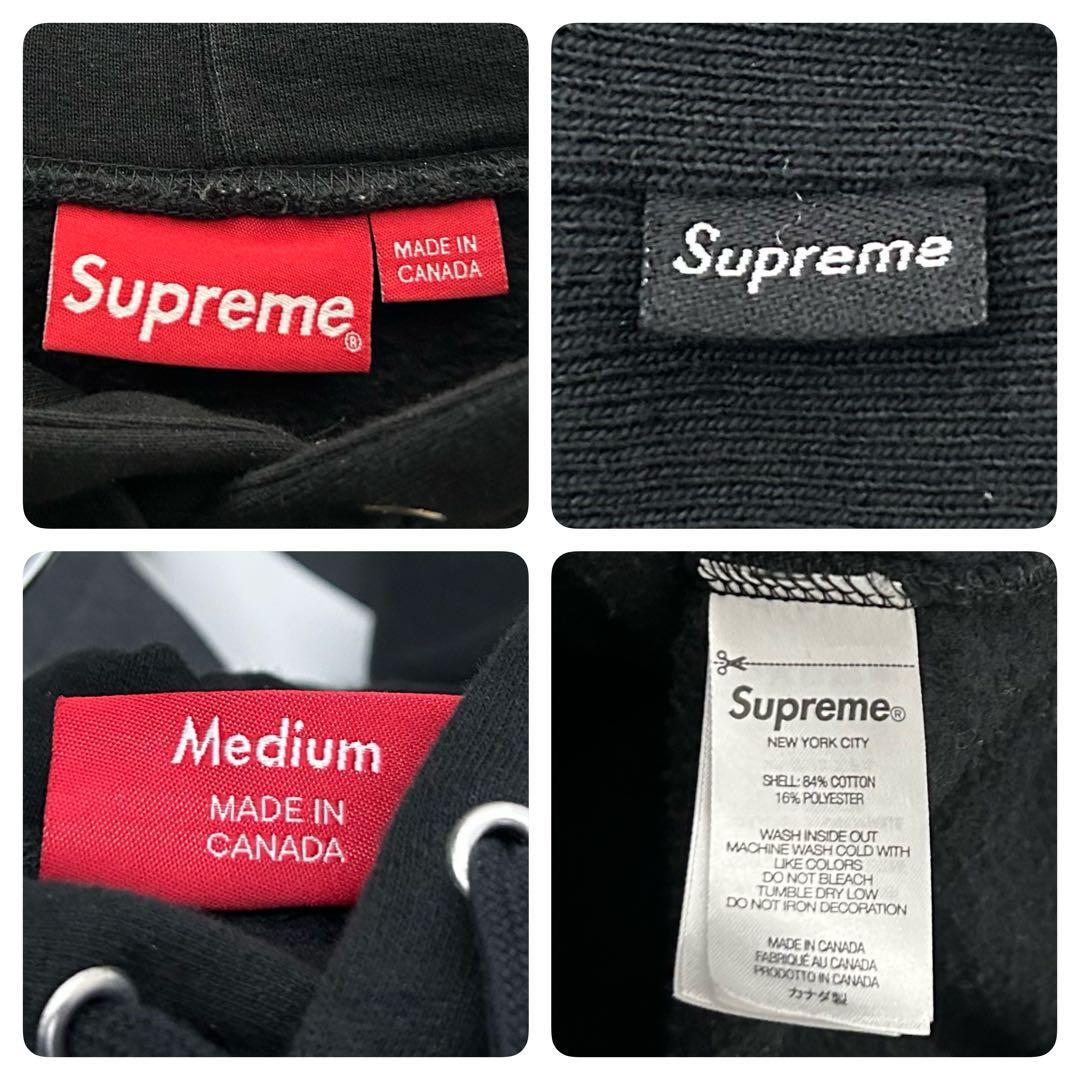 【美品・L】シュプリーム 23AW キャットウーマンフーディ パーカー ロゴ 黒