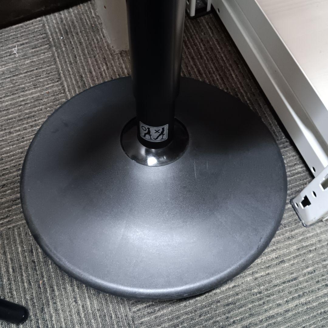 オカムラ　ピルエット　昇降　回転　スツール　スイング脚　グレー　ブラック脚