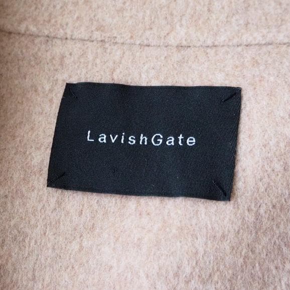 lavishgate ワイドスリーブリバーコート ウール ガウン ロングコート