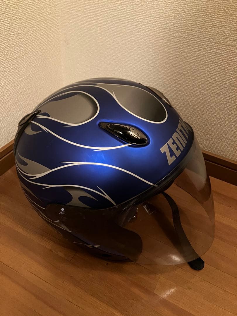 ZENITH ジェットヘルメット MEGA 青