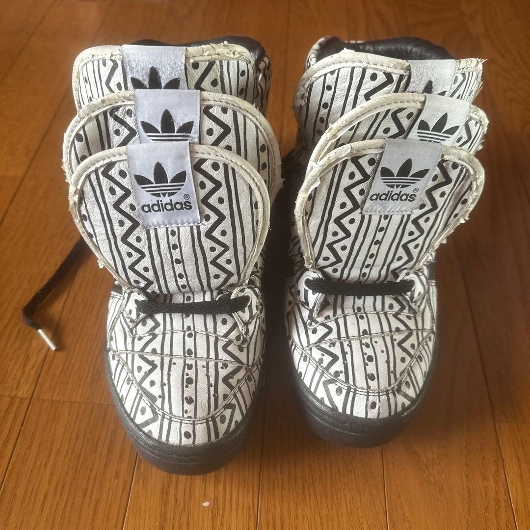 Jeremy Scott adidas 3tongue 幾何学模様 ハイパーレア