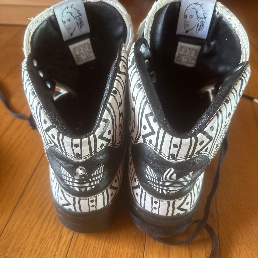 Jeremy Scott adidas 3tongue 幾何学模様 ハイパーレア