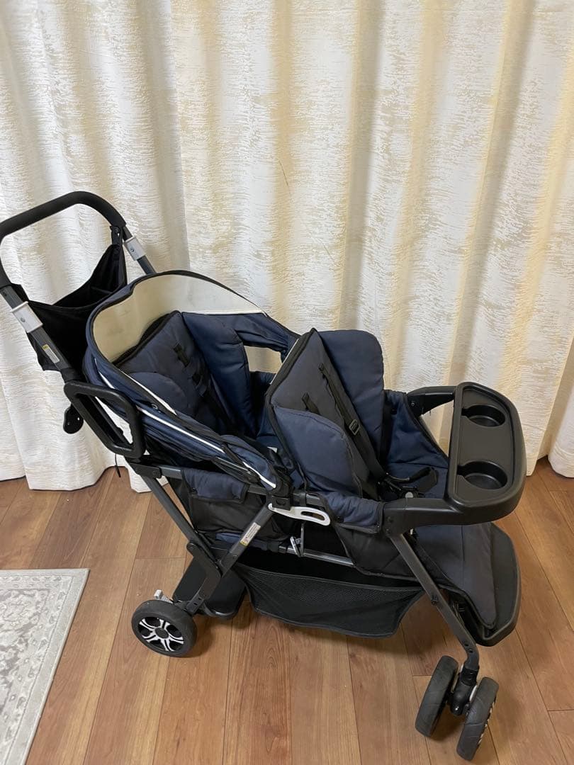 カトージ 二人でゴー リアシート付き レインカバー付き ブランケット付き