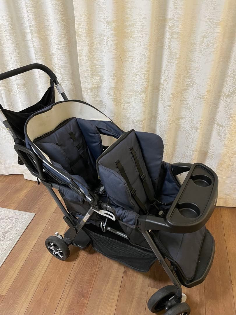 カトージ 二人でゴー リアシート付き レインカバー付き ブランケット付き