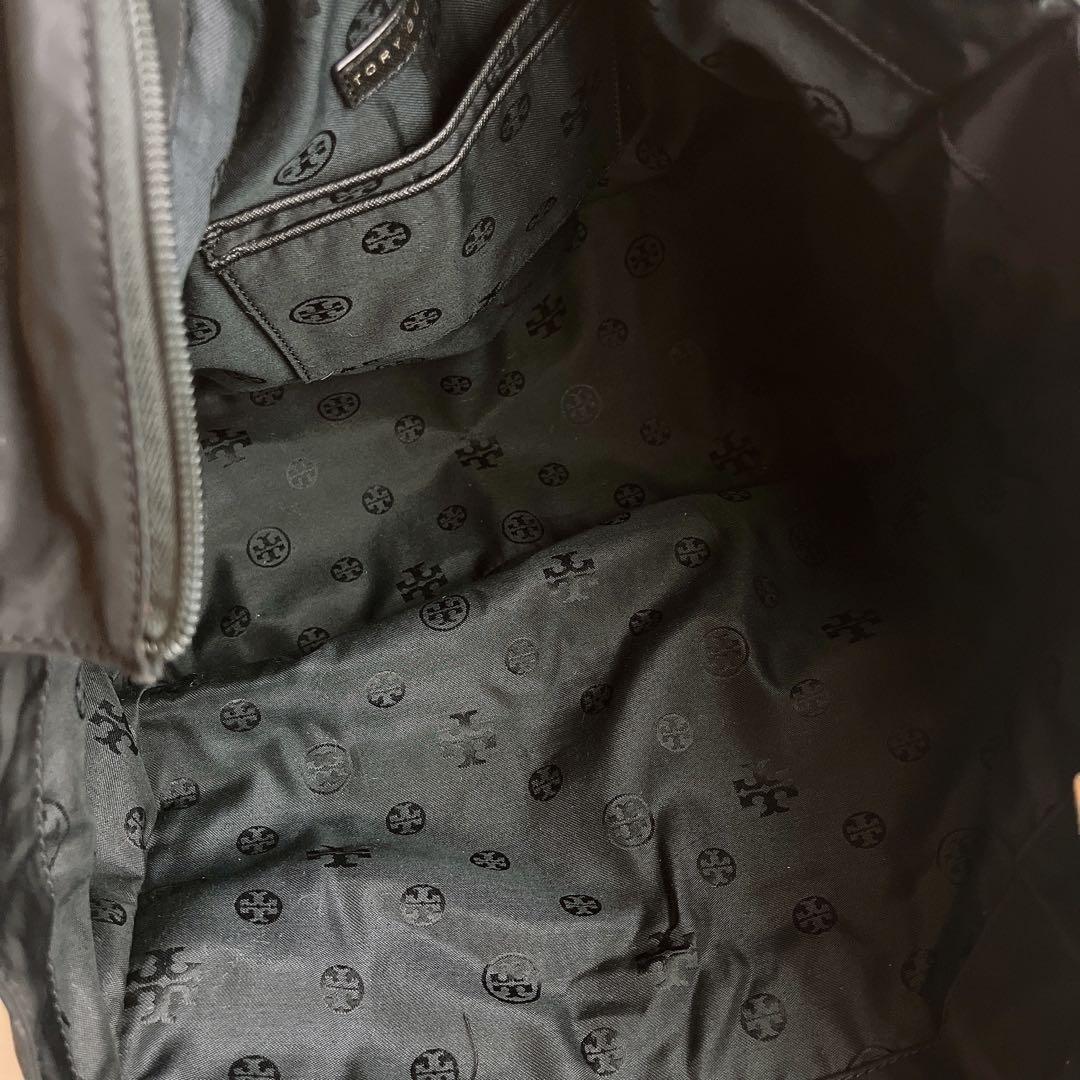 美品☆TORY BURCH トリーバーチ トートバッグ ナイロンブラック大容量
