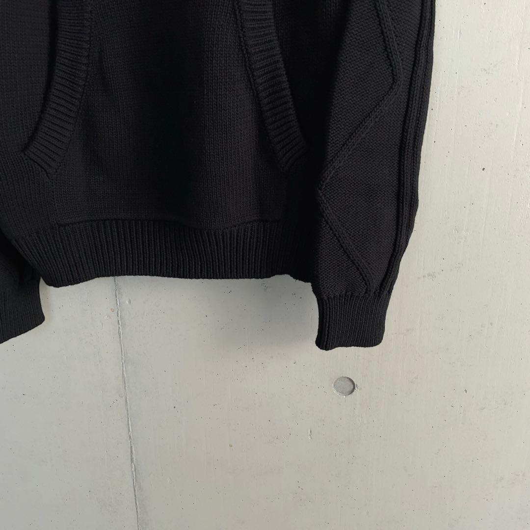 未使用タグ付 24FW KENZO ケーブル編み ニット パーカー S 国内正規