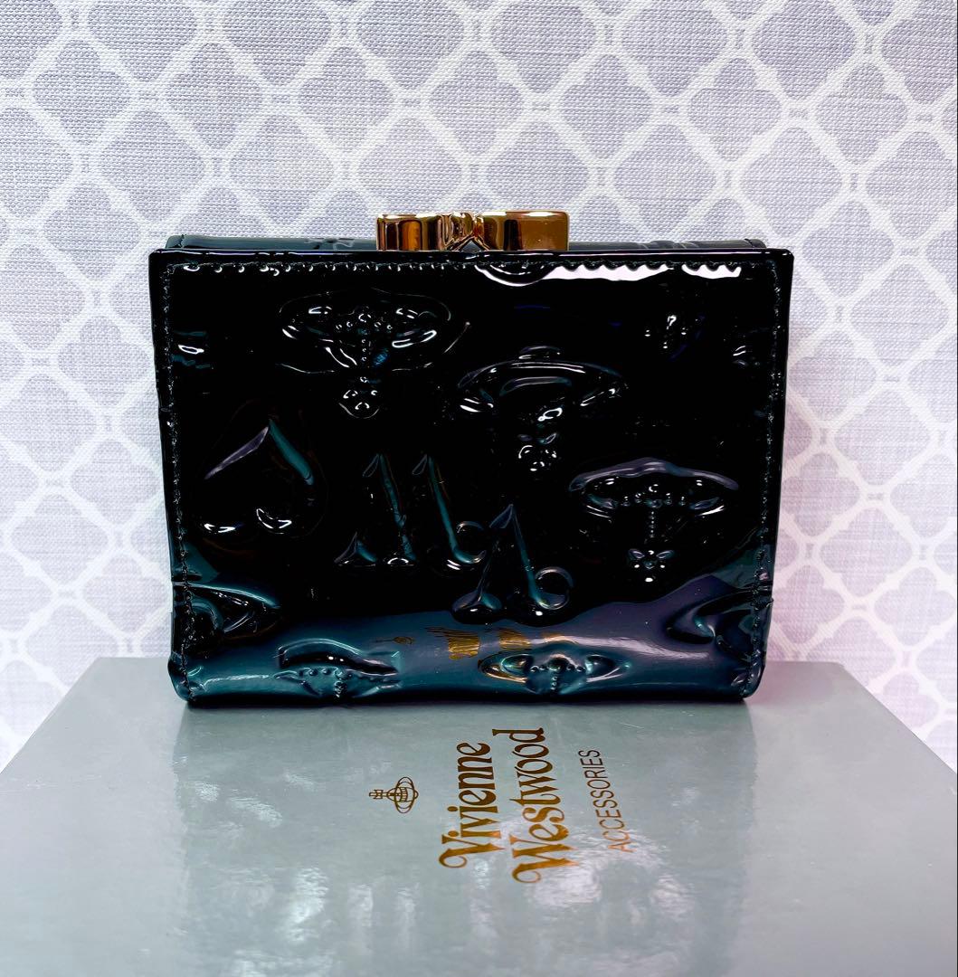 【大人気✨️ショッパー付】新品 Vivienne Westwoodエナメル 黒