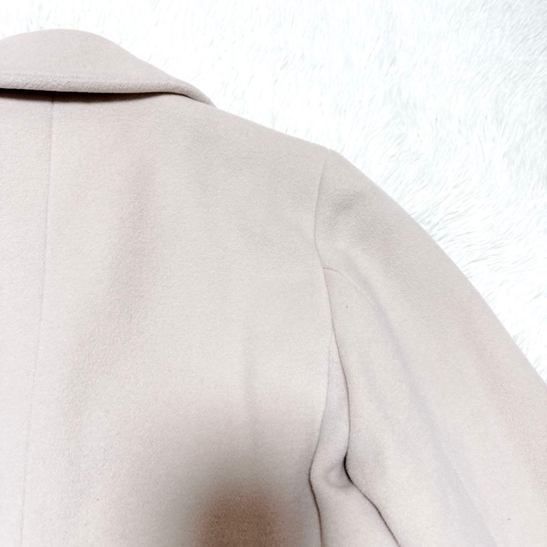 MARELLA ベージュ アンゴラ　ダブル　ロングコート　イタリア製　最高級