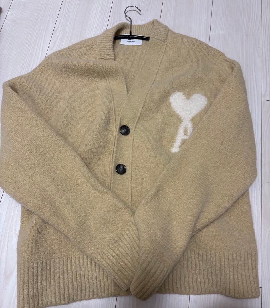 アミパリス　カーディガン　アルパカ イエロー M