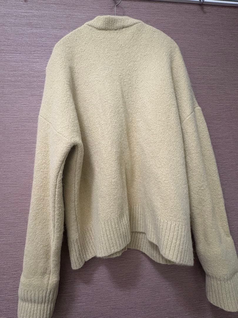 アミパリス　カーディガン　アルパカ イエロー M