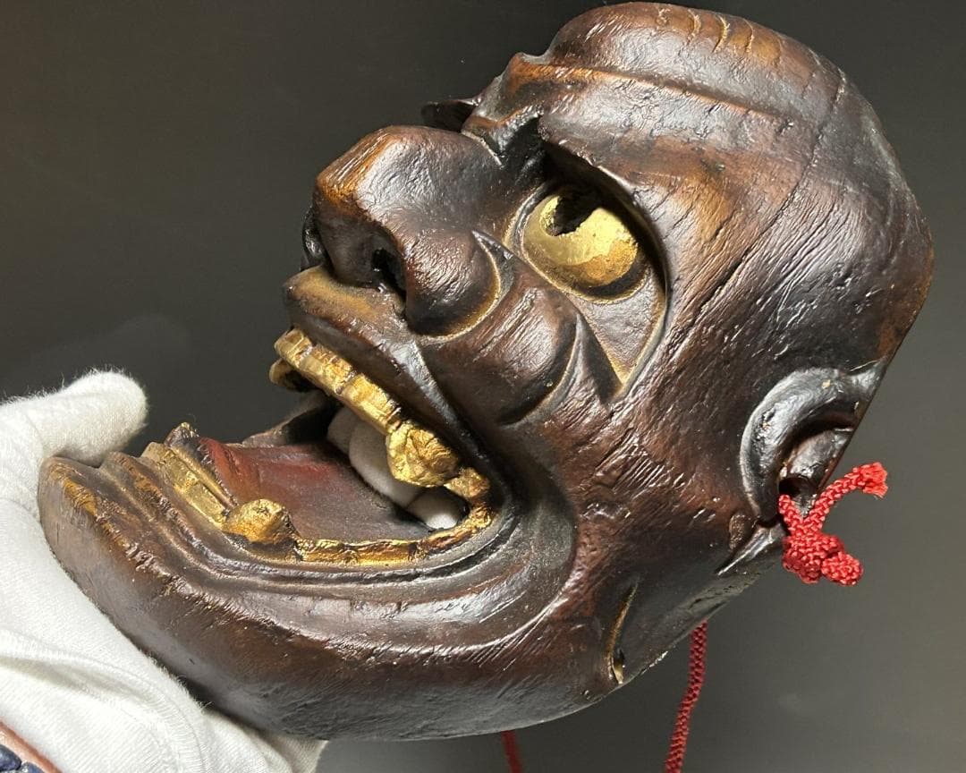 津田清峯 伝統面　能面 石橋 獅子口　連獅子　猿飛出　鬼面　泥虎 神楽面