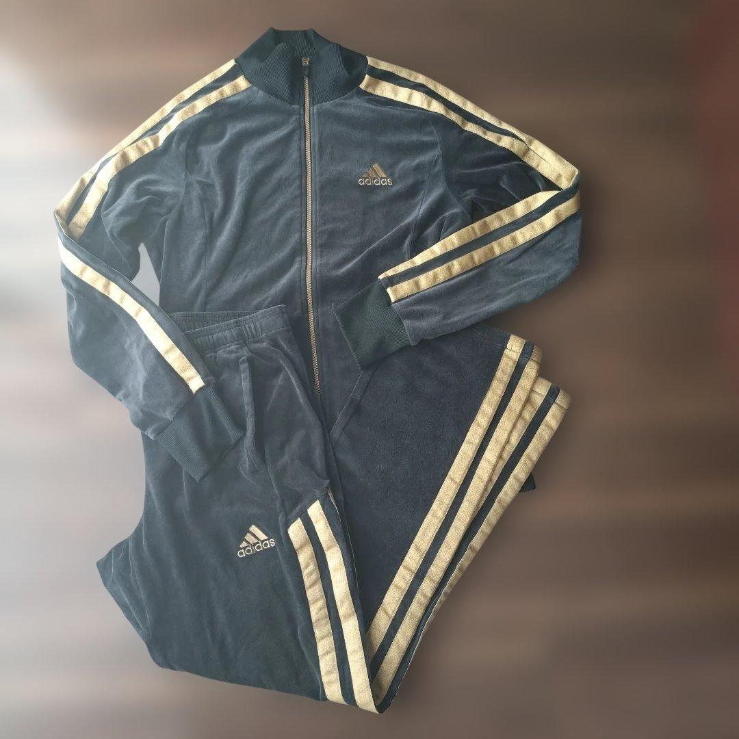 アディダスジャパン　adidas ベロア　ウィンドジャケット　上下セット