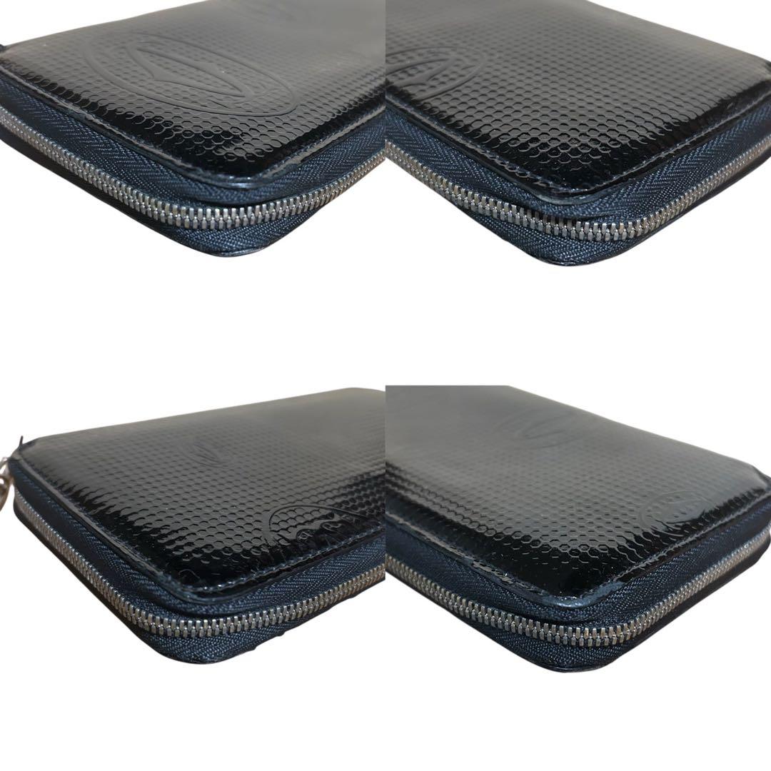 カルティエ　Cartie 長財布　ハッピーバースデー　ブラックラウンドファスナー