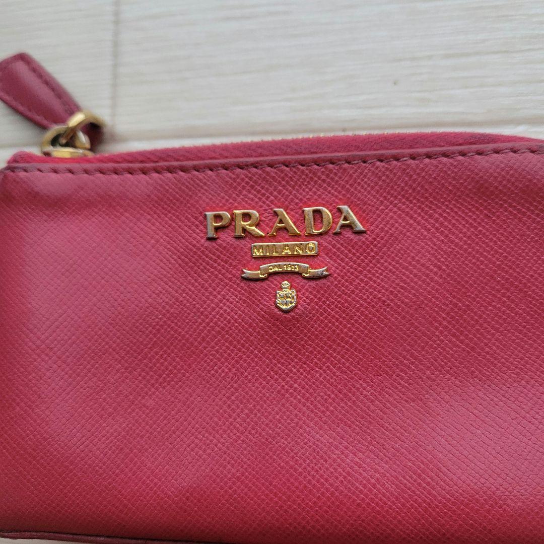 PRADA PEONIA サフィアーノ ピンク 財布 カード大容量 キーケース