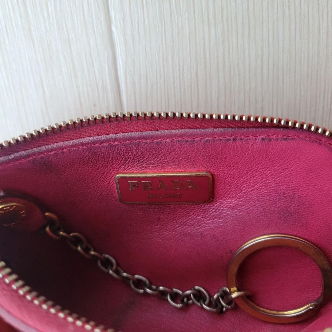 PRADA PEONIA サフィアーノ ピンク 財布 カード大容量 キーケース