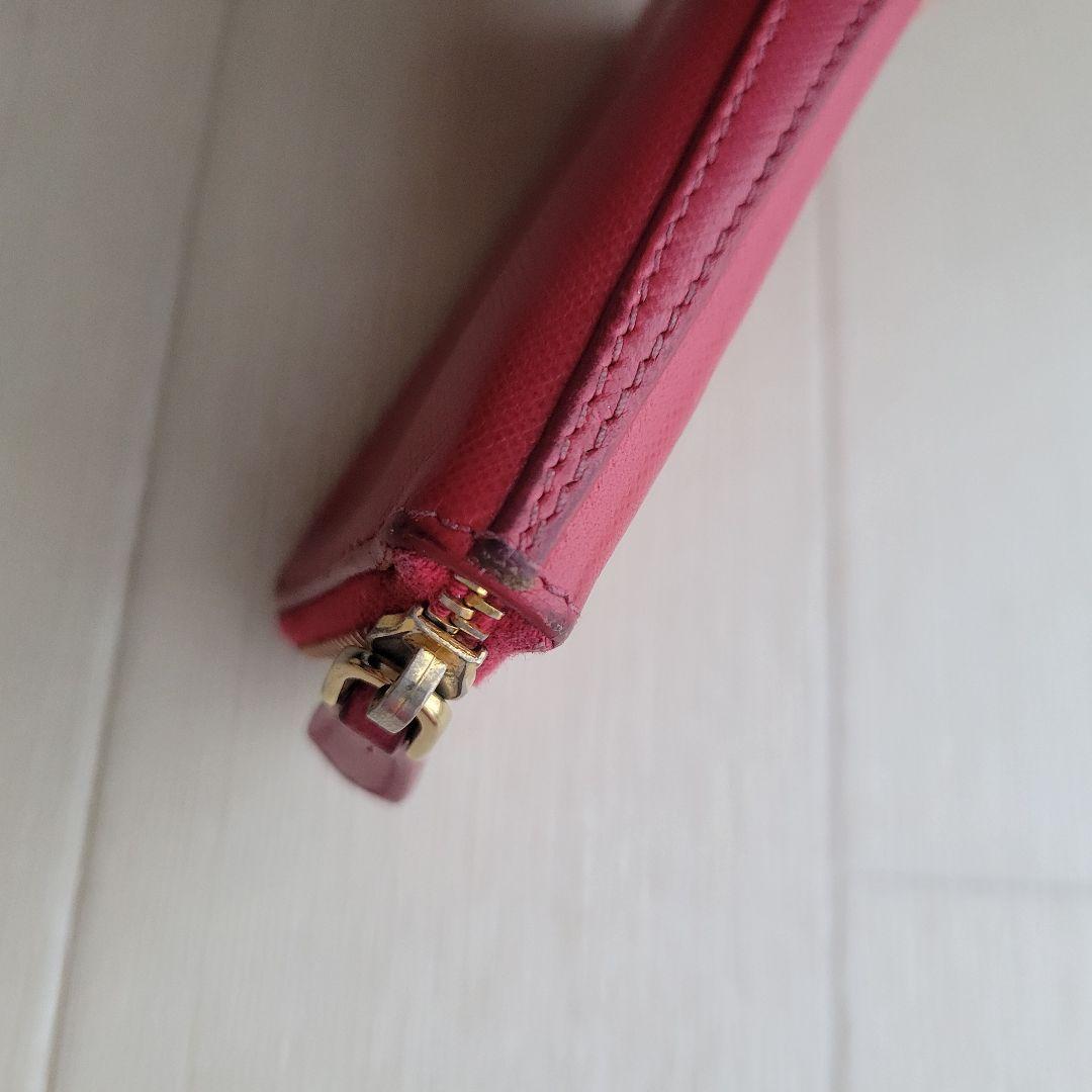 PRADA PEONIA サフィアーノ ピンク 財布 カード大容量 キーケース