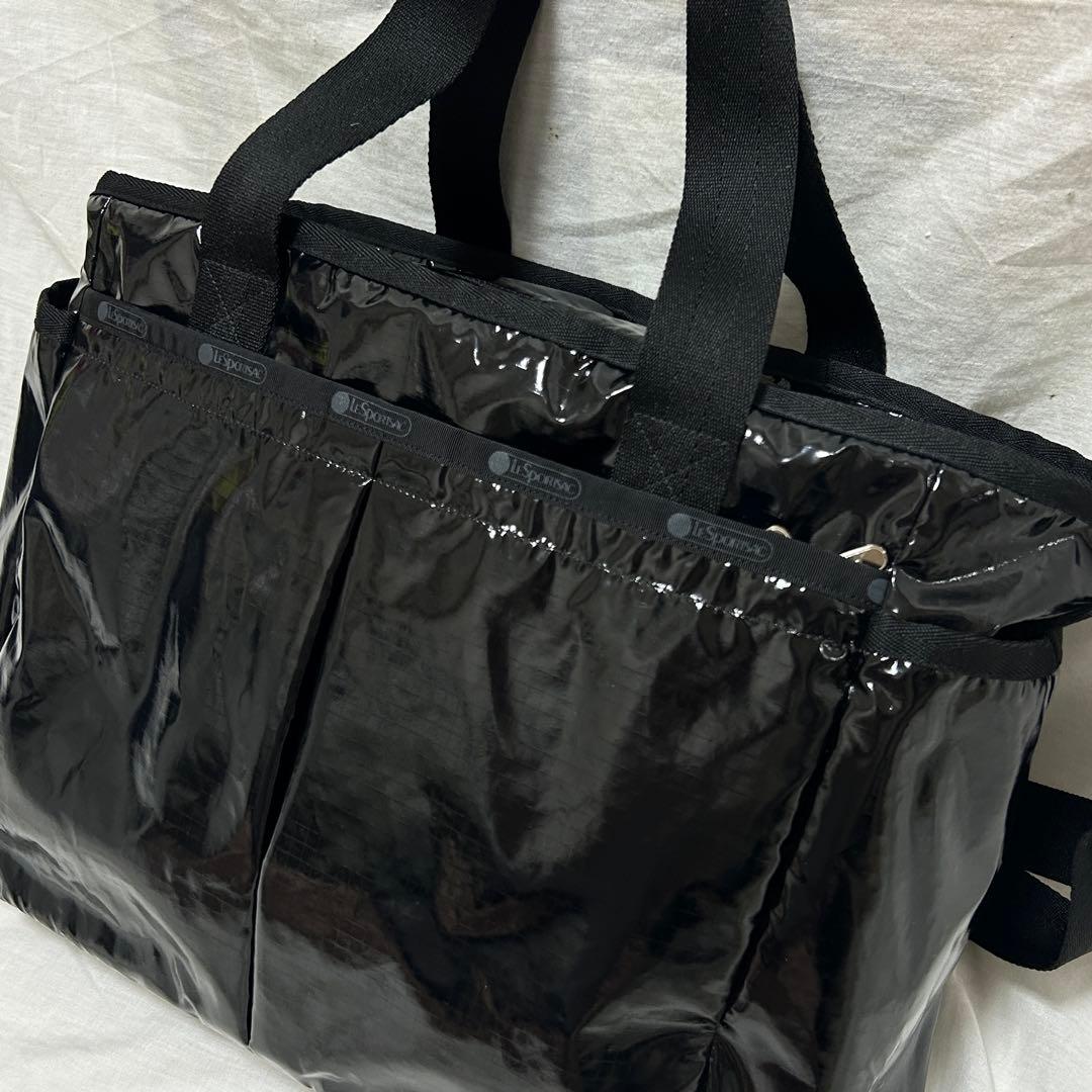 【美品】 ひとりっぷ×レスポートサック　ライアントラベルトート　ブラック