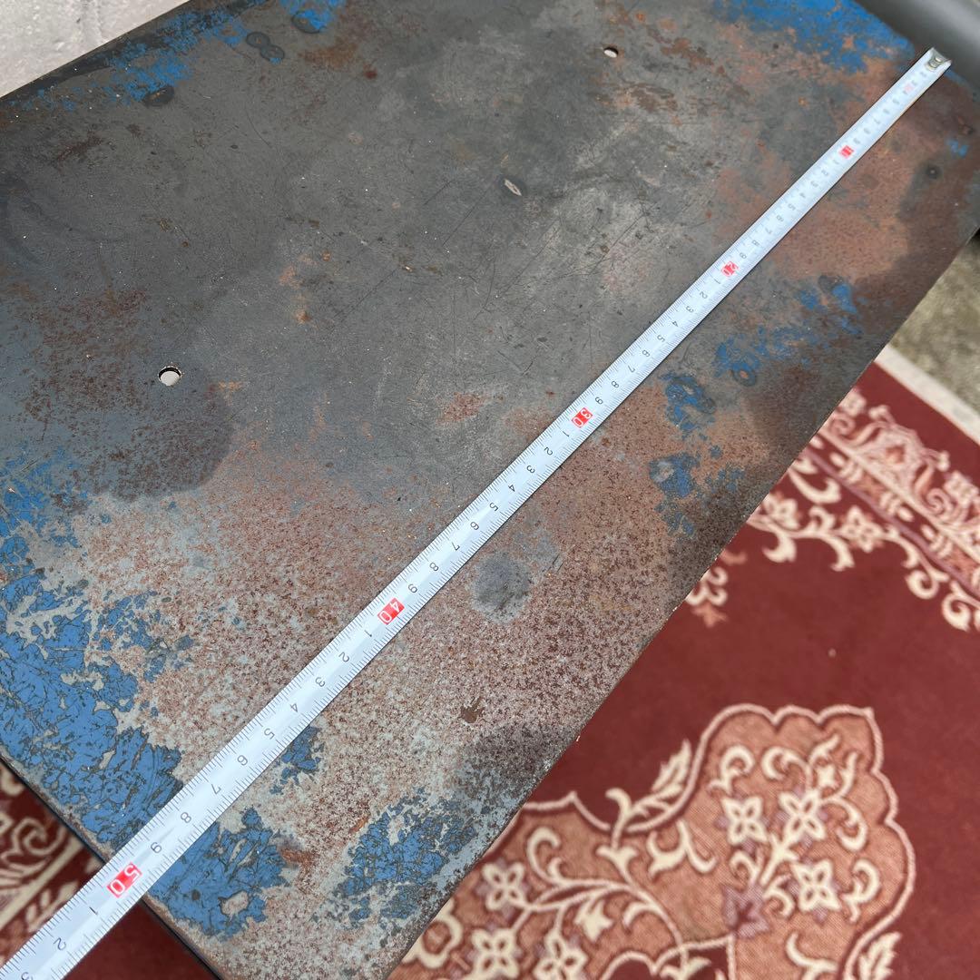 インダストリアル工業系◼︎鉄アイアン製 キャスター付き 作業台 ワークテーブル