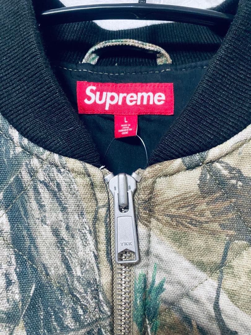 ジャケット・アウター SupremeZip-OffSleeveQuiltedBomberJacket