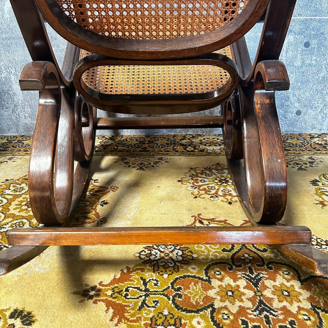 ꧁籐家具꧂ベントウッドロッキングチェア ケインバック ラタン 曲木 揺り 揺れ