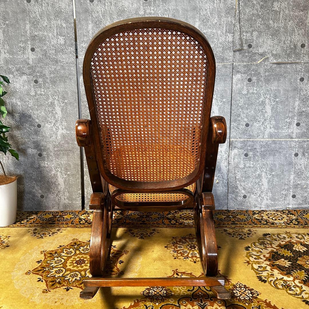 ꧁籐家具꧂ベントウッドロッキングチェア ケインバック ラタン 曲木 揺り 揺れ