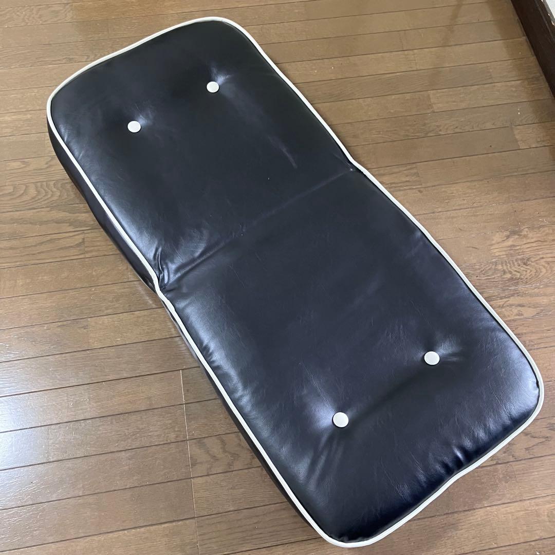 蒲装株式会社レザーマチ付き座椅子・ブラック・黒