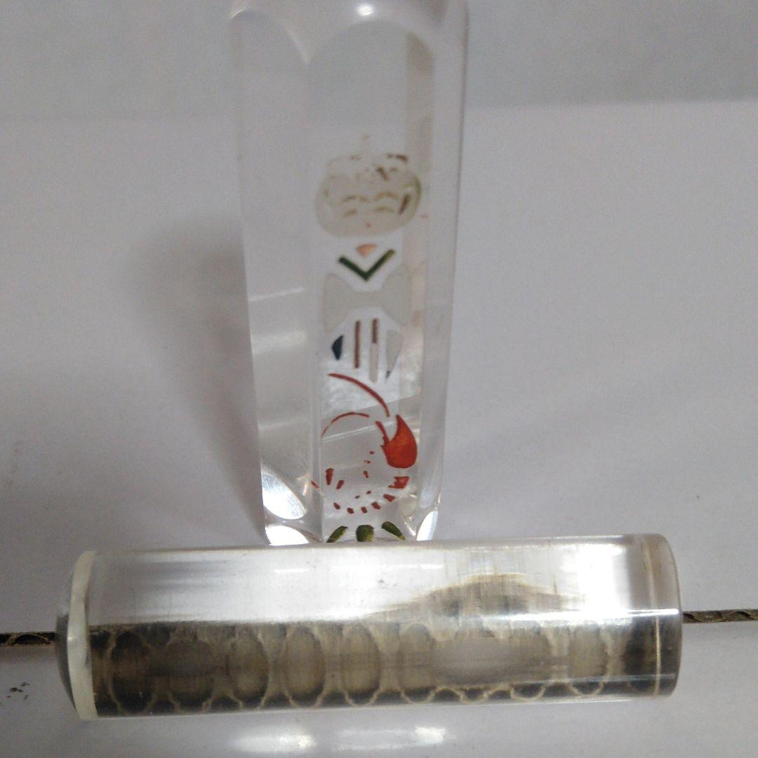 水晶の印鑑用の印石。高級天然石です。