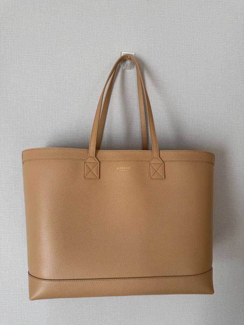 新品タグありBURBERRY MD LONDON バーバリーチェックレザートート