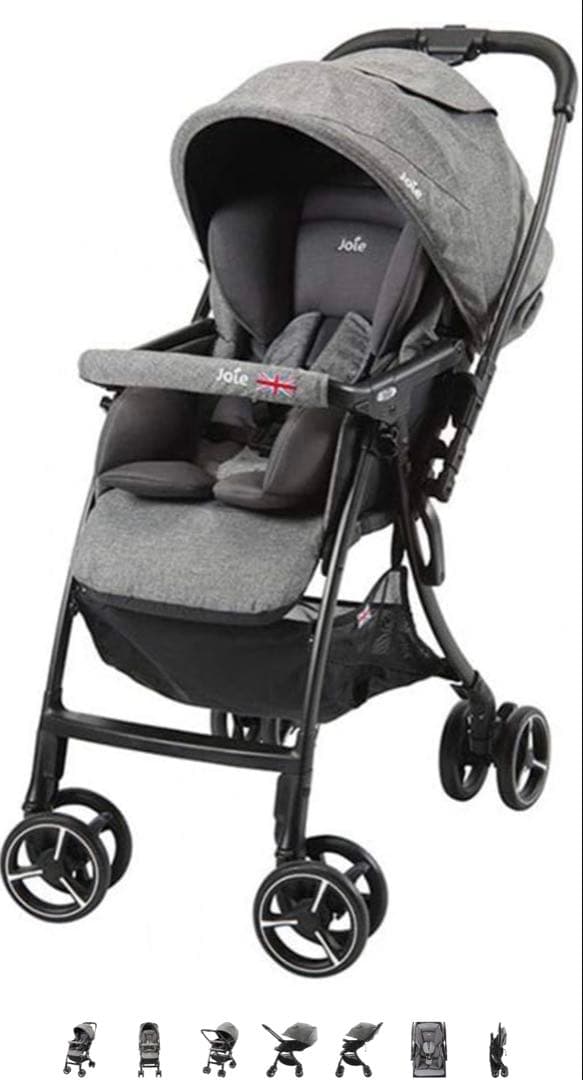 Joie ベビーカー スマバギ4WD グレー