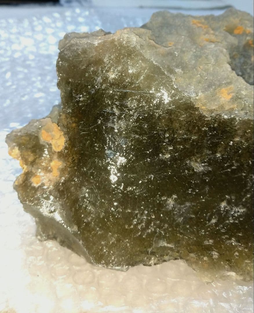 【博物館級】リビアングラス原石　クラスター　約３ｋｇ　超希少　ガラス　隕石