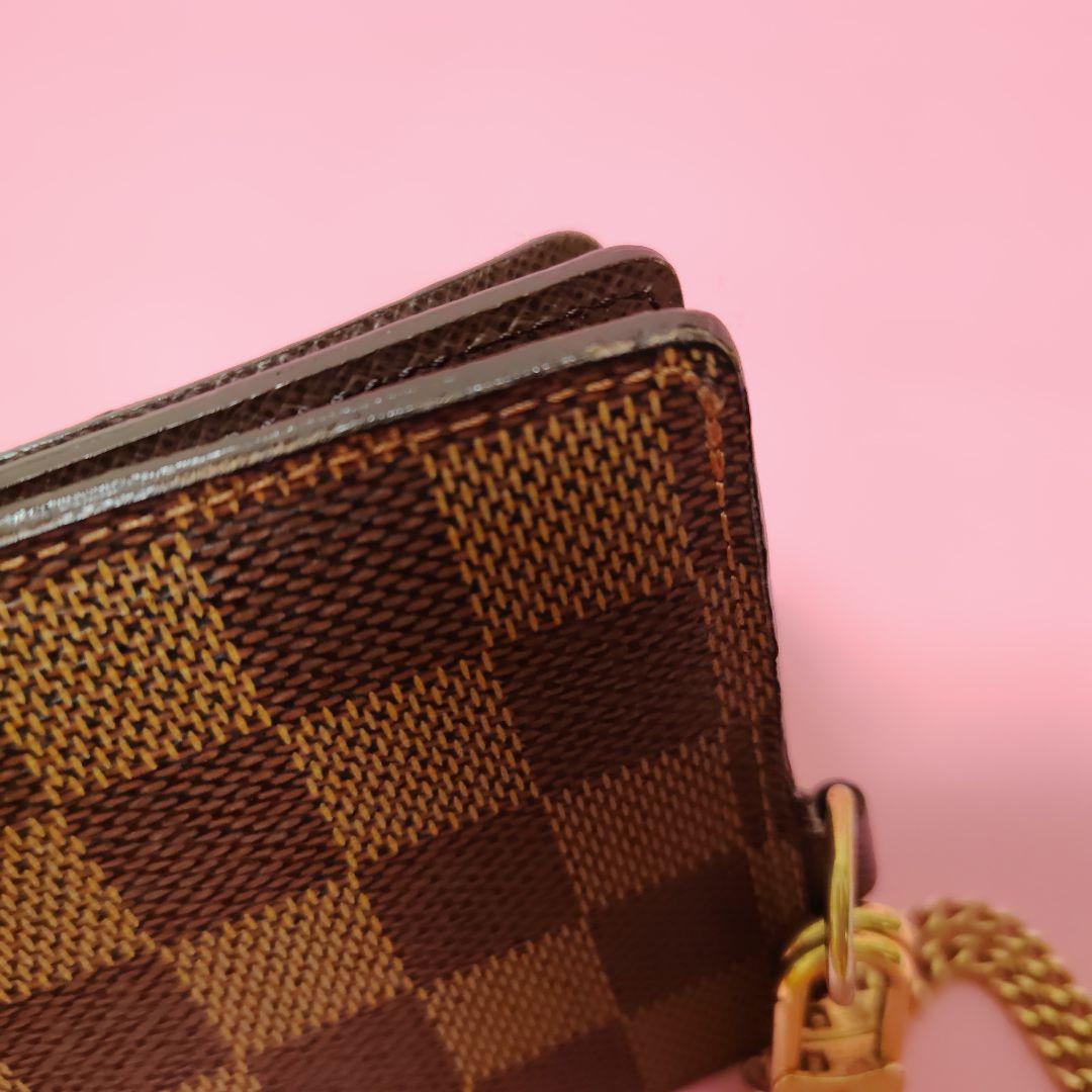 ダミエ 長財布チェーン付き