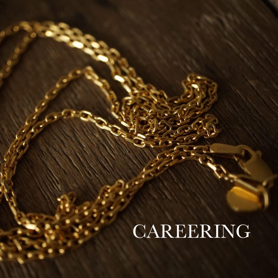 CAREERING AZUKI ゴールド チェーンネックレス 70cm