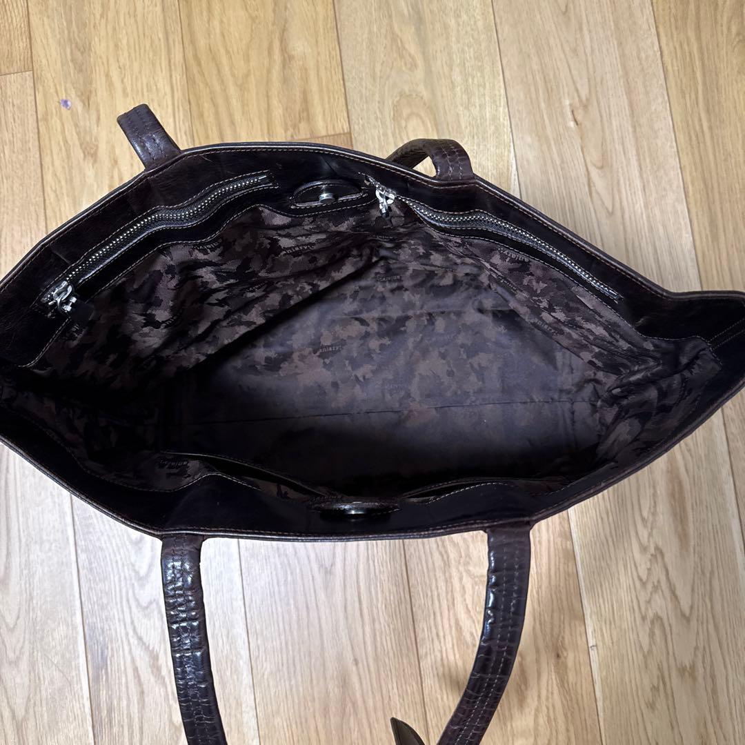 aniary トートバッグ　ダークブラウン　廃盤品