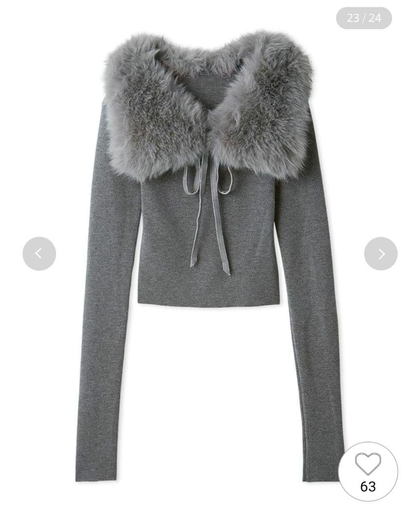 新品タグ付　ティペットファーニット　SNIDEL