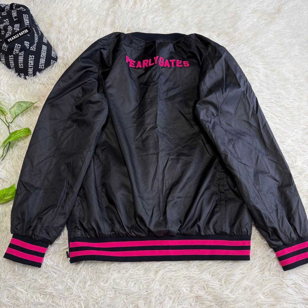 【パーリーゲイツ】美品 スニード ブラック ピンク 2サイズ レディース