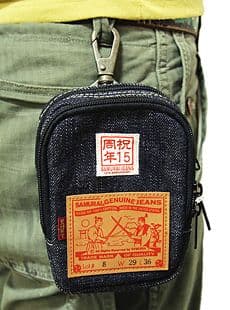 【稀少品・美品】サムライジーンズ　祝15周年デニムポーチ