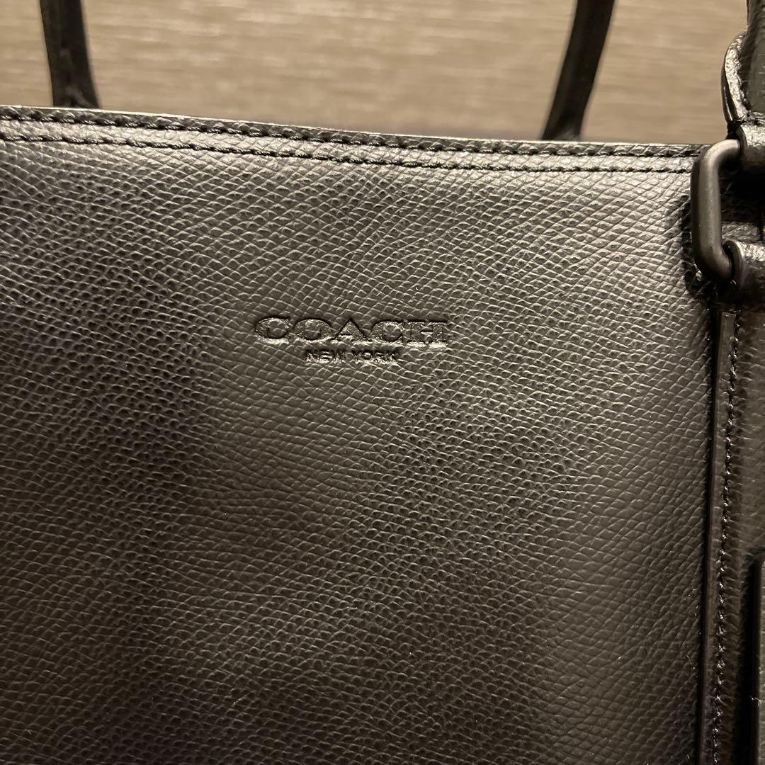 【期間限定値下げ！】美品メルセデス× COACH ブラック トートバッグ レザー