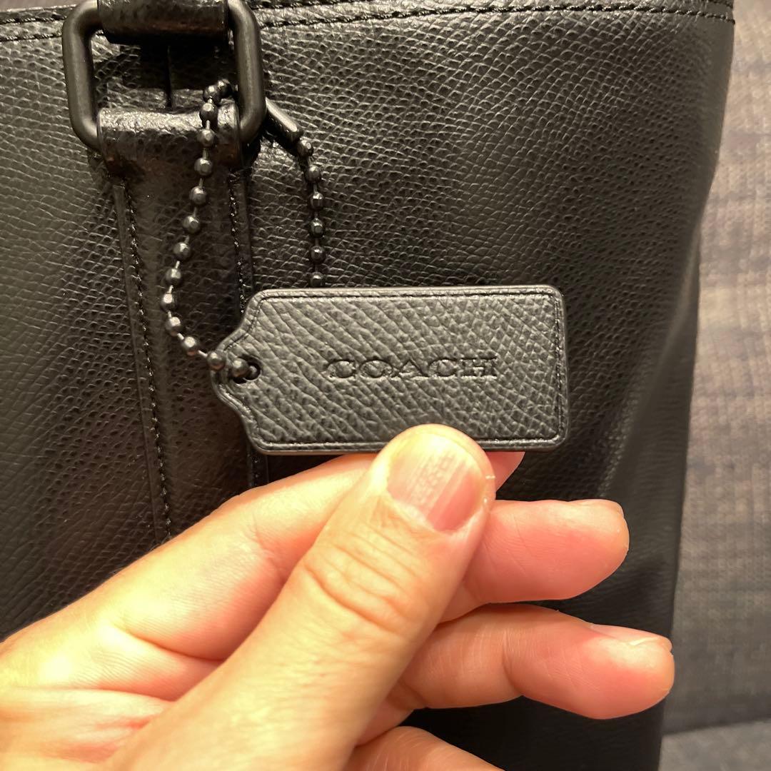 【期間限定値下げ！】美品メルセデス× COACH ブラック トートバッグ レザー